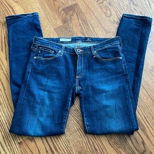 AG Adriano Goldschmied Dark Wash Cigarette Leg Jeans